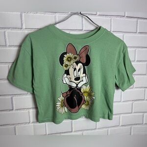 Disney Green Minnie Mouse Short Sleeve Tee/size M